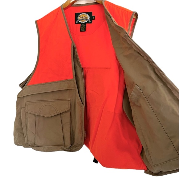 Cabela’s Vintage Full Zip Hunting & Fishing Vest w/ Game Pouch XL - Picture 2 of 15